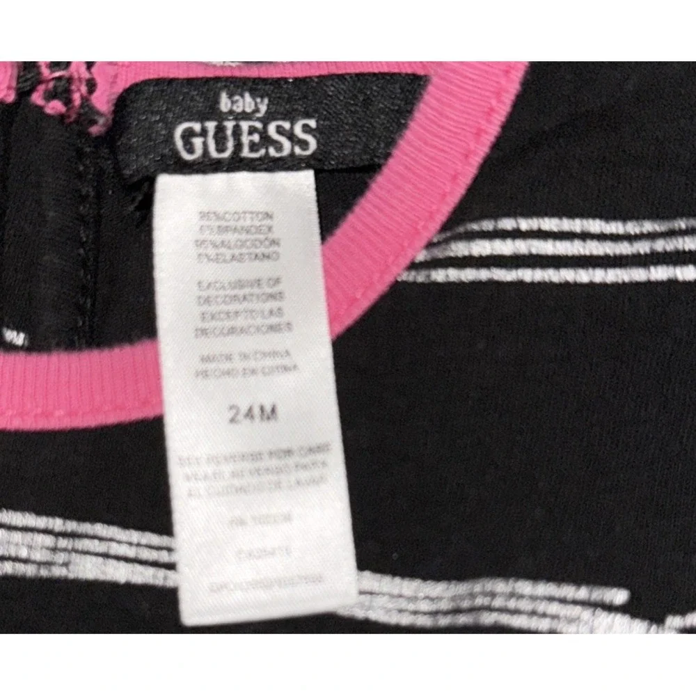 Baby‎ Guess  Dress Size 24 Months Black Pink